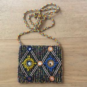 Pierre Urbach MIni Beaded Crossbody Bag/ Purse